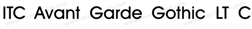 ITC Avant Garde Gothic LT Condense字体转换
